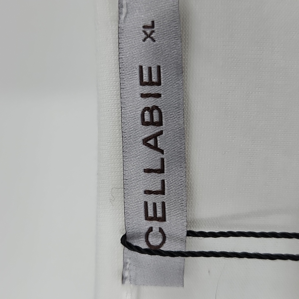 Nwt Cellabie white leopard sleeve fringe top - Picture 4 of 6